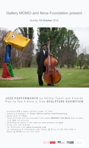 Paul Nirox Jazz event 14 October 2012